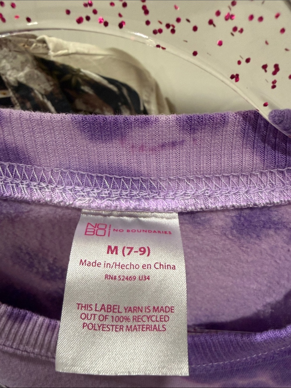 Mystical Dreams Tie-Dye Graphic Crewneck Sweatshirt - Purple medium - Picture 3 of 3